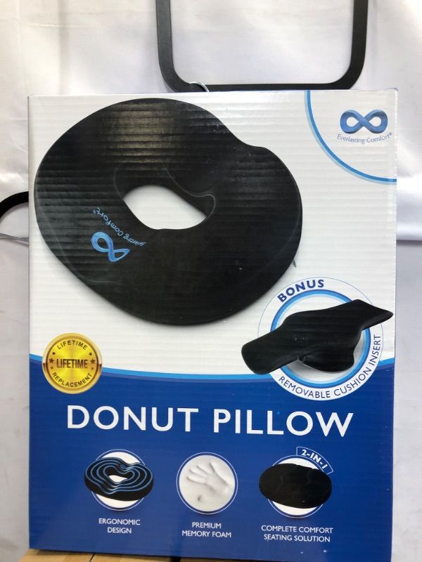 Photo 1 of Everlasting Comfort Donut Cushion - Donut Pillow for Tailbone Pain, Hemorrhoids, Postpartum, Sitting