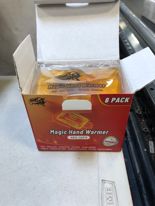 Photo 2 of ?8 Pack? Magic Hand Warmers, Reusable Pocket Hand Warmers, Reusable Heat Pack, Handwarmers, Outdoor, Indoor, Working, Studying, Camping, Golf, Skiing, Warm Gifts, Skiing
