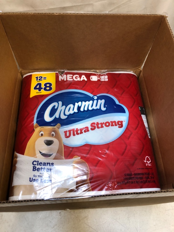 Photo 2 of Charmin Ultra Strong Toilet Paper 12 Mega Rolls = 48 Regular Rolls