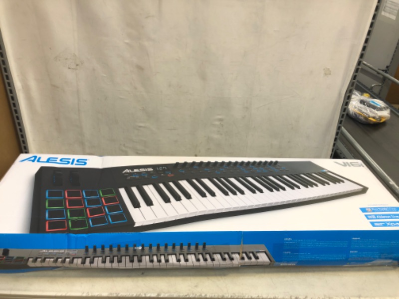 Photo 2 of Alesis VI61 Advanced 61-Key USB/MIDI Keyboard Controller (MISSING POWER CORD)(UNABLE TO TEST)