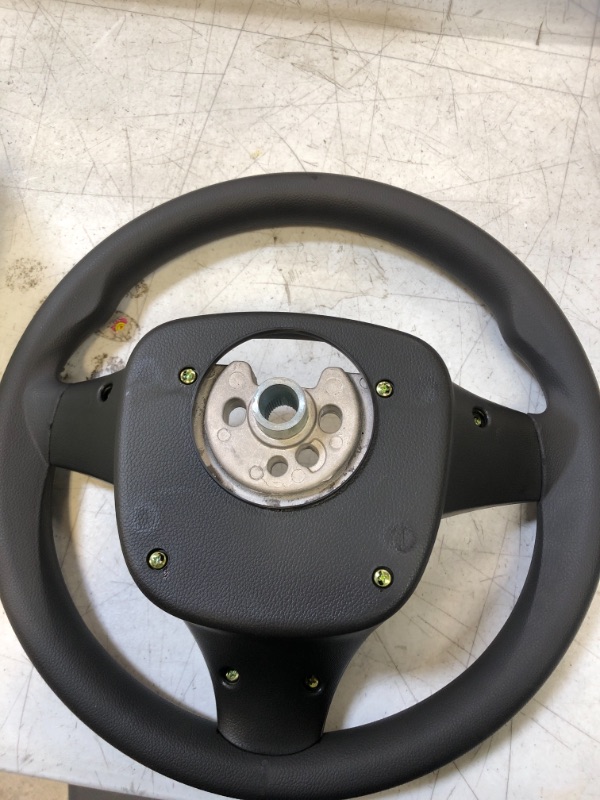 Photo 2 of 14.5 INCH STEERING WHEEL GREY AND SILVER -- UNKNOWN COMPATIBILITY 