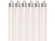 Photo 1 of (Pack of 6) F8T5/CW - T5 Fluorescent 4100K Cool White - 8 Watt - 12" Super Long Life Light Bulbs