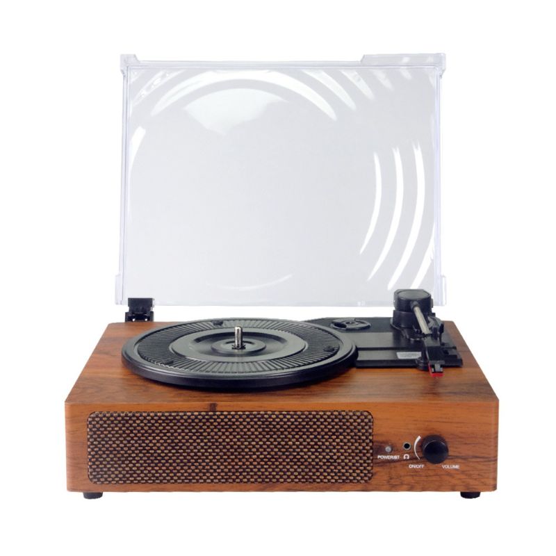 Photo 1 of WOCKODER Record Player Turntable Vinyl Record Player With Speakers Bluetooth