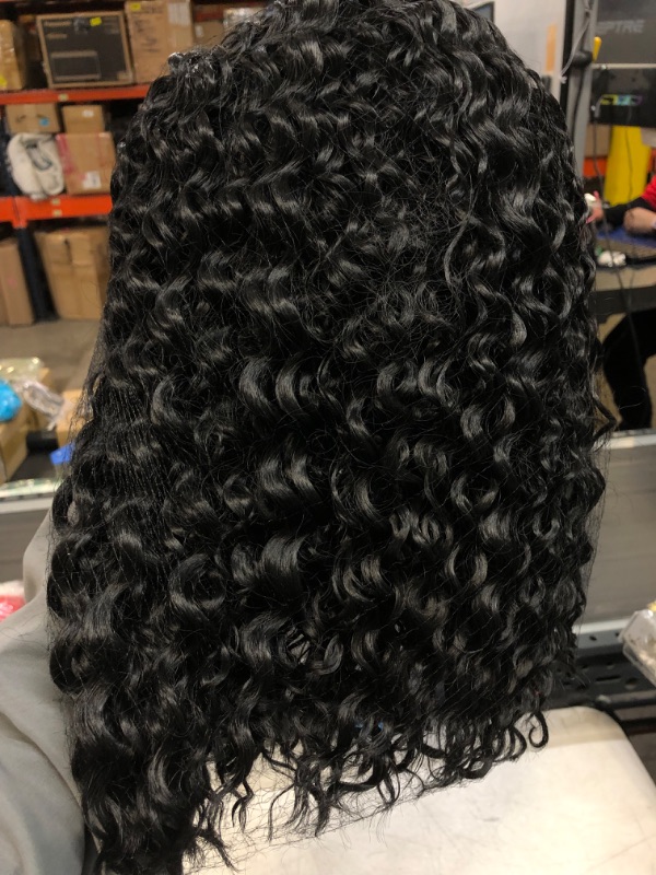 Photo 3 of 
Headband Wig Deep Wave 16 Inch Human Hair Headband Wig Curly hair Glueless Human Hair Wigs Machine Made No Lace deep Curly Headband Wig natural color
