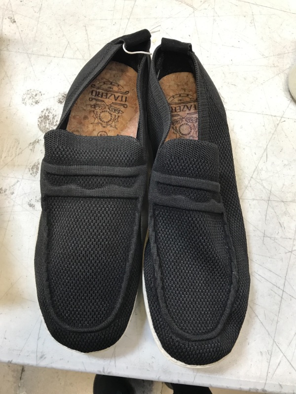 Photo 2 of 1TAZERO Men Slip On Shoes Casual with Arch Support Insoles,Men Loafer Shoes for Plantar Fasciitis, SIZE 14
