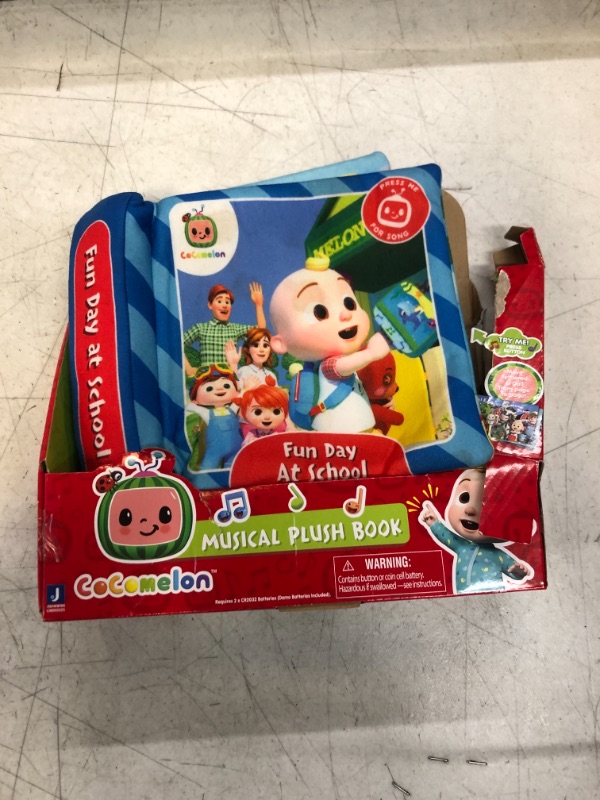 Photo 2 of CoComelon Nursery Rhyme Singing Time Plush Book, Featuring Tethered JJ Plush Character Toy, for JJ’s Daily Musical Adventures – Books for Babies and Young Children
