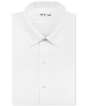 Photo 1 of LARGE---Van Heusen Men's Classic-Fit Herringbone Dress Shirt