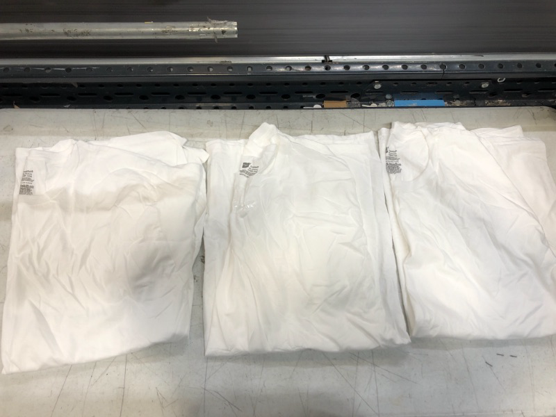 Photo 1 of 3XL --- 3PACK-- HANES WHITE CREW NECK UNDERSHIRT 