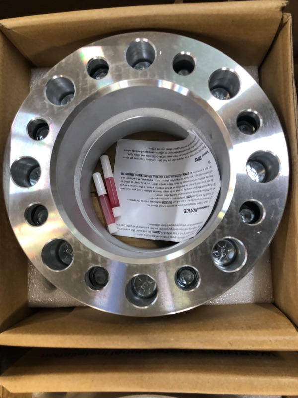 Photo 3 of 8x6.5 to 8x170 Wheel Spacers 2" (50mm) Bore 126.15mm with 9/16"-18 Studs for 1988-1997 Ford F250 F350 | 1992-2014 Ford E150 E250 E350 | 1994-2010 Dodge Ram 2500 3500, 4PCS 8x165.1-8x170 Wheel Adapter