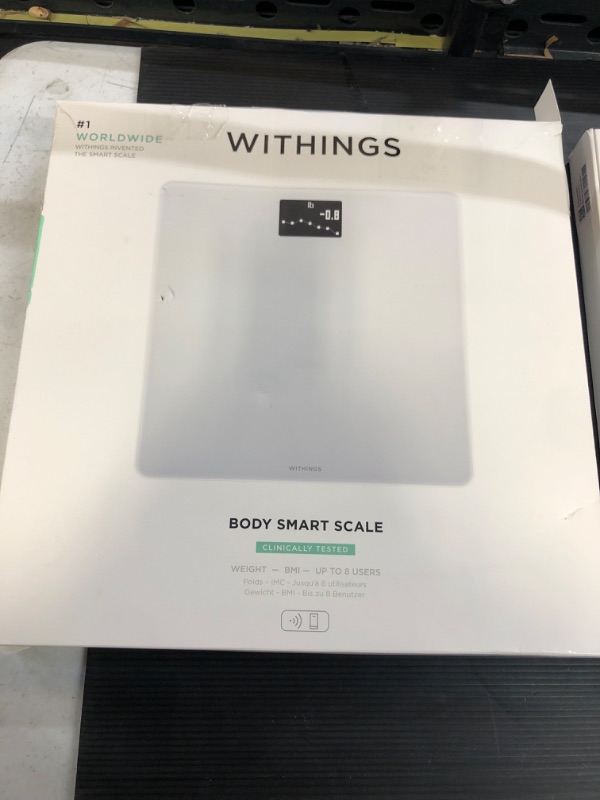 Photo 2 of Withings Body - Digital Wi-Fi Smart Scale with Automatic Smartphone App Sync, BMI,-- Factory Seal