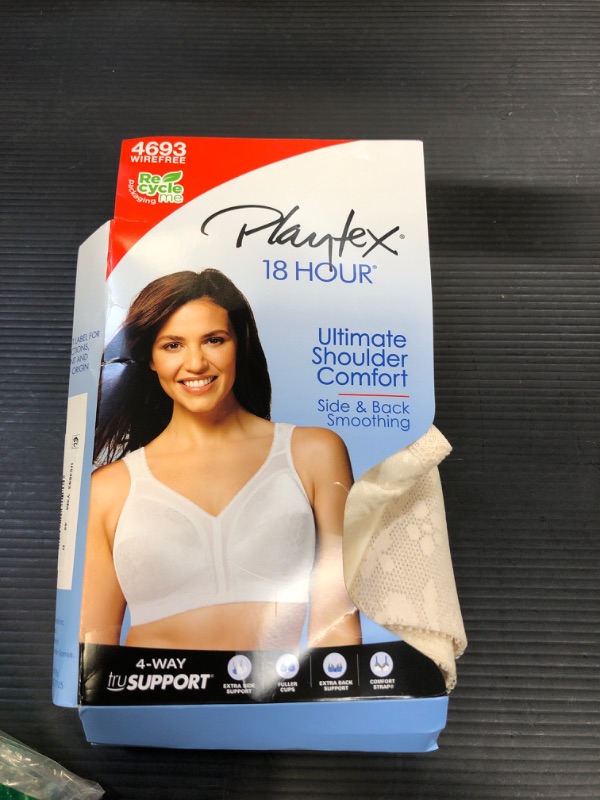 Photo 2 of Playtex 18 Hour Ultimate Shoulder Comfort Wireless Bra --size 44D