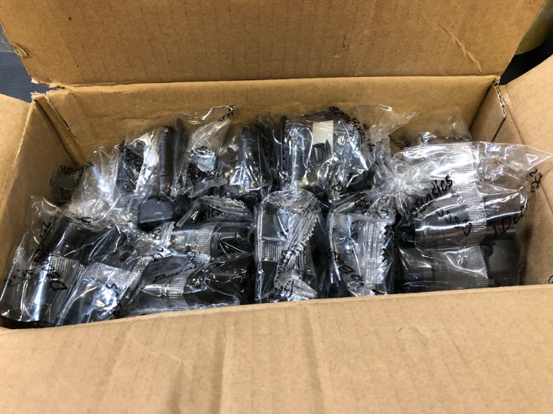 Photo 2 of Decobasics 1/2" Overlay Semi Partial Wrap Around Kitchen Cabinet Hinges (25 Pair -50 Pack) - Self Closing Matte Black Cabinet Hinges for Kitchen Cabinets w/ Cupboard Silicon Bumpers & Upgraded Screws 50 Pack Matte Black