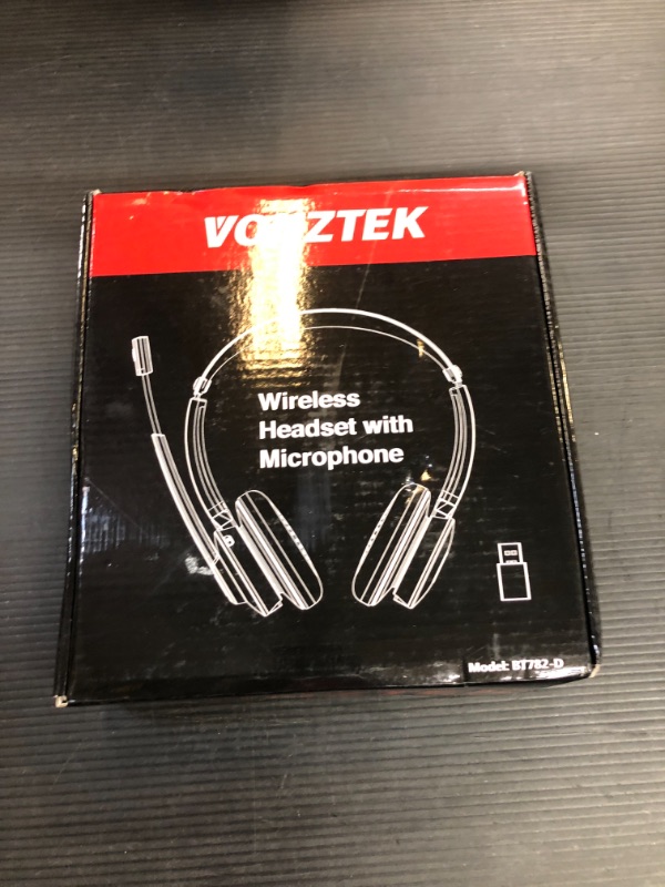 Photo 1 of Bluetooth Headset with Microphone, Wireless Headphones with Noise Cancelling Mic, On Ear Headphones with USB Audio Dongle for PC, Handsfree 26 Hrs/Dual Connect/Mute Button, for Skype|Zoom|MS Teams