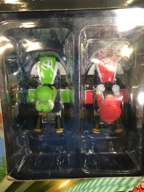 Photo 1 of Carrera First Mario Kart - Slot Car Race Track With Spinners - Includes 2 Cars: Mario and Yoshi - Battery-Powered Beginner Racing Set for Kids Ages 3 Years and Up Mario Kart w/ Spinners