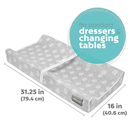 Photo 1 of Contoured Changing Pad - Waterproof & Non-Slip, Includes a Cozy, Breathable, & Washable Cover - Jool Baby
