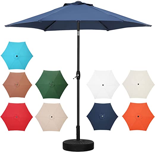 Photo 1 of 7.5FT Patio Umbrella Outdoor for Garden Umbrella with Push Button Tilt (Navy Blue)
Does not come with umbrella stand
