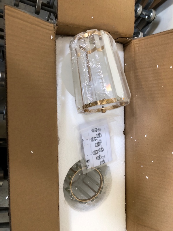 Photo 1 of Aipsun Gold Bathroom Vanity Light Crystal Vanity Light for Bathroom 2 Lights Modern Vanity Lighting Fixtures (Exclude Bulb) Gold 2-Light