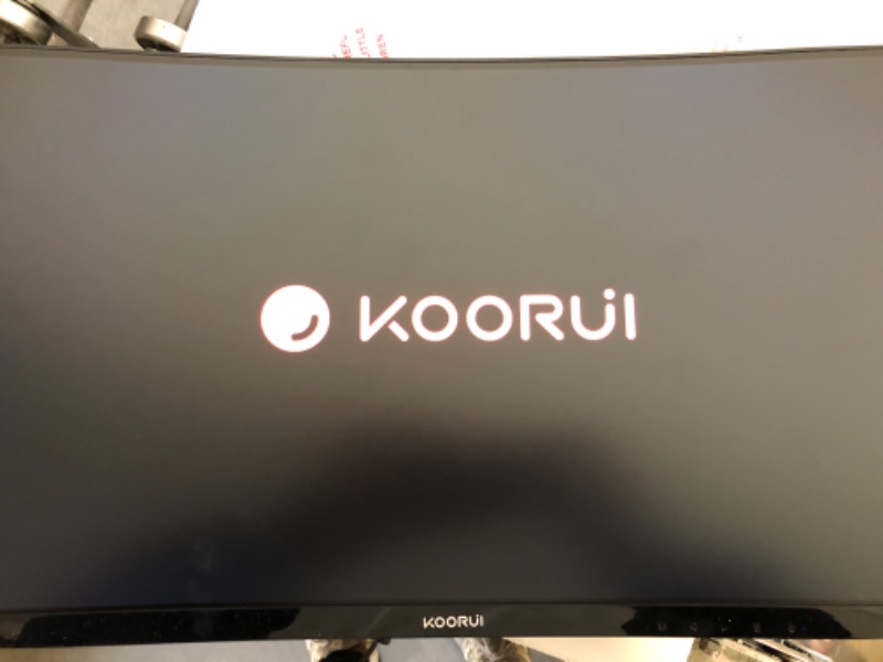 Photo 5 of KOORUI 24" Curved 60Hz Computer Monitor LED Monitor Full HD 1080P HDMI VGA, 1800R, Tilt Adjustment, Eye Care, Black 24N5C 23.6 inch/75HZ/Curved/FHD