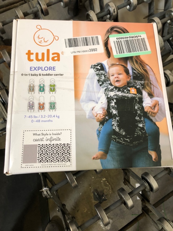 Photo 2 of Baby Tula Coast Explore Mesh Baby Carrier, Adjustable Newborn to Toddler Carrier, Ergonomic and Multiple Positions for 7 – 45 pounds (Coast Infinite)