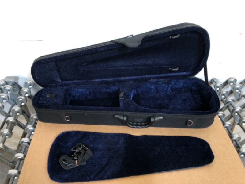 Photo 3 of ADM 4/4 Full Size Violin Hard Case Basic Professional Triangular Shape Backpack, Super Light Suspension, Black