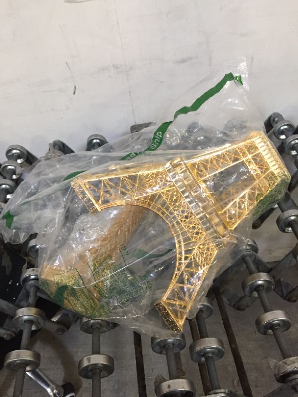 Photo 3 of allgala 24" Eiffel Tower Statue Decor Alloy Metal, Gold 24" Gold