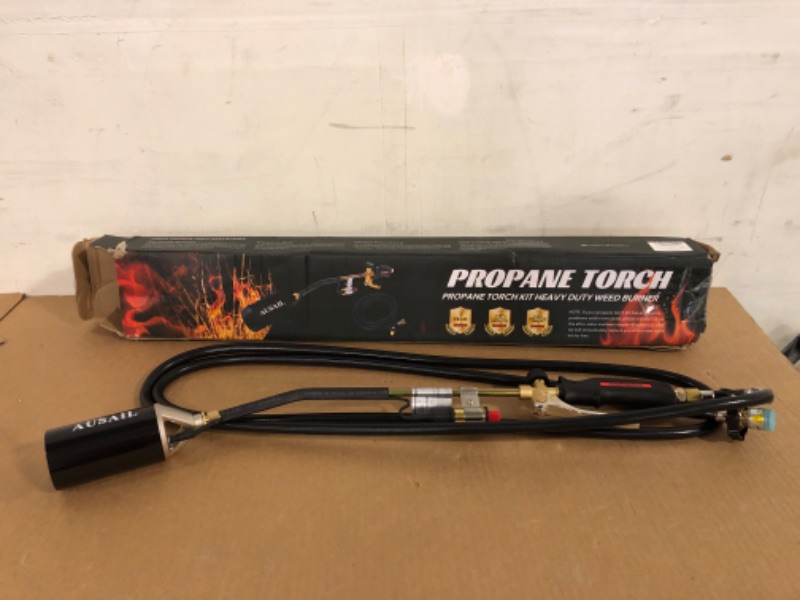 Photo 2 of 
Propane Torch Weed Burner,Blow Torch,Heavy Duty,High Output 800,000 BTU,Flamethrower with Turbo Trigger Push Button Igniter and 9.8 FT Hose for Roof Asphalt...