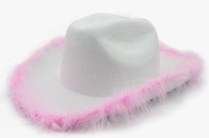 Photo 1 of 4E's Novelty Cowboy Hat with feathers for Women, Cowgirl Hat for Women Party Dress Up
