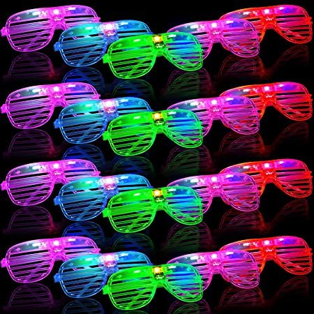 Photo 1 of 112 units ----------Led Glasses, Colors Glow in the Dark Party Supplies Led Party Sunglasses, Light up Glasses Party Favors for Adult Kid Birthday Halloween Valentine's Day