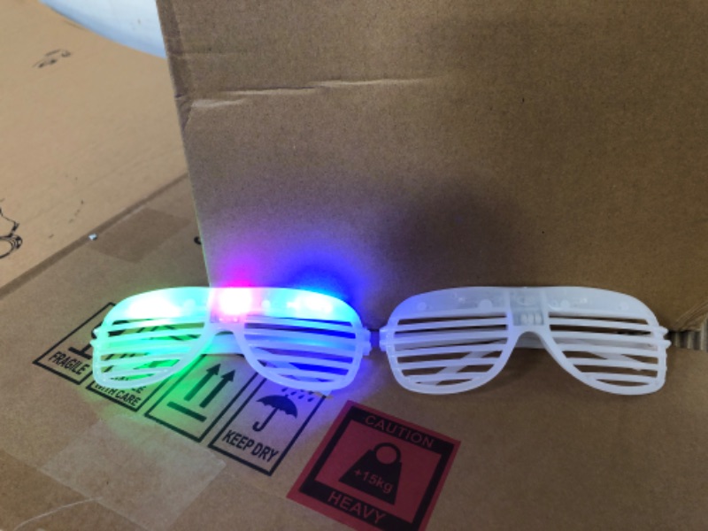 Photo 3 of 112 units ----------Led Glasses, Colors Glow in the Dark Party Supplies Led Party Sunglasses, Light up Glasses Party Favors for Adult Kid Birthday Halloween Valentine's Day