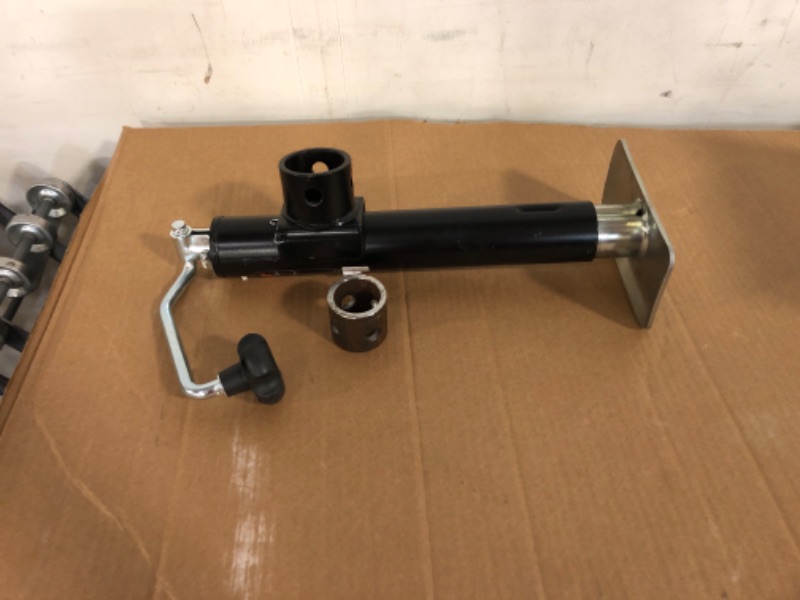 Photo 1 of CURT 28350 Weld-On Pipe-Mount Swivel Trailer Jack, 5,000 lbs. 10-3/4 Inches Vertical Travel