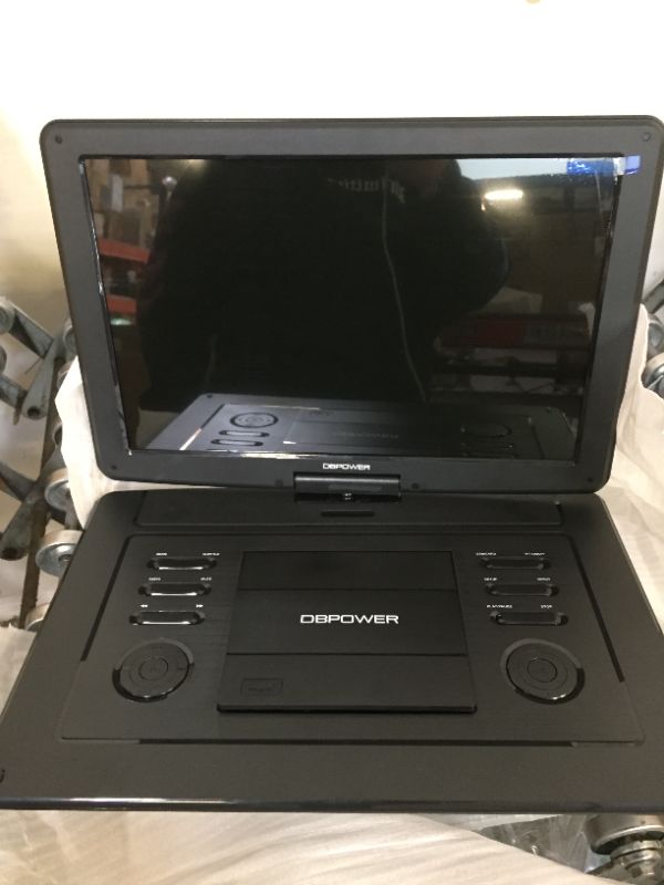 Photo 2 of DBPOWER 17.9" Portable DVD Player with 15.6" Large HD Swivel Screen, 6 Hour Rechargeable Battery, Support USB/SD and Multiple Disc Formats, High Volume Speaker, Car Charger, Remote Control black