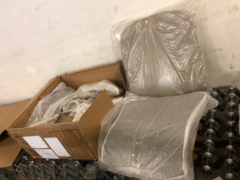 Photo 1 of Monhey Ergonomic Office Chair Office Chair with Lumbar Support & Headrest & Flip-up Arms Height Adjustable Rocking Home Office Desk Chairs Swivel High Back Computer Chair Warm Taupe Mesh Study Chair Warm Taupe With Headrest Modern