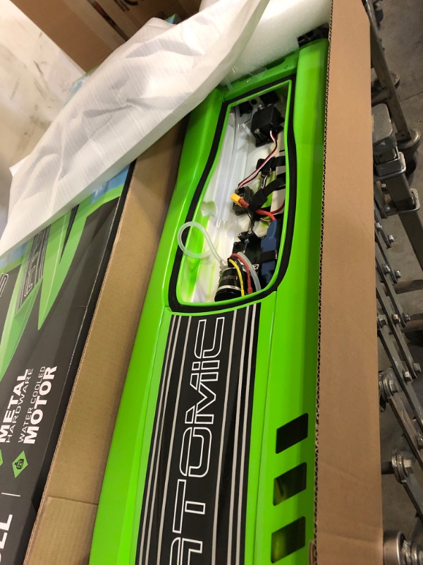 Photo 1 of ALPHAREV RC Boat with Case R308 20+ MPH Fast Remote Control Boat for Pools and Lakes, 2.4 GHZ RC Boats for Adults and Kids with Rechargeable Battery
