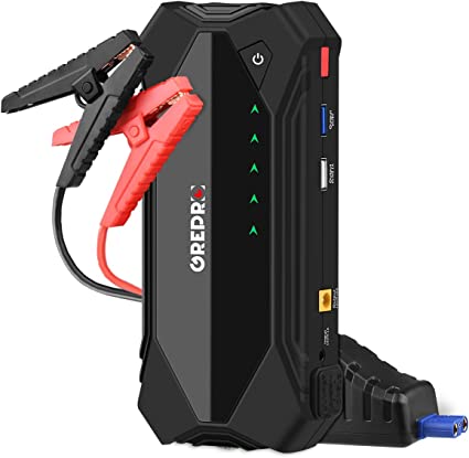 Photo 1 of Jump Starter, Car Jump Starter, Up to 8.0L Gas, 6.0L Diesel Engine, 18000mAh Battery Starter 12V Auto Portable Booster Lithium Battery Jumper Pack Jump Box with Quick Charger LED Light