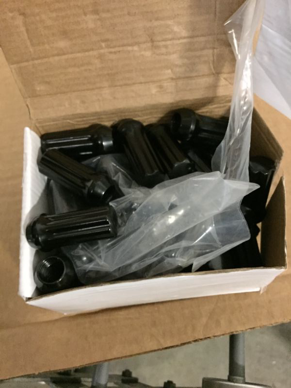 Photo 1 of 32 PCS BLACK LUG NUTS 
SIZE 14X1.5