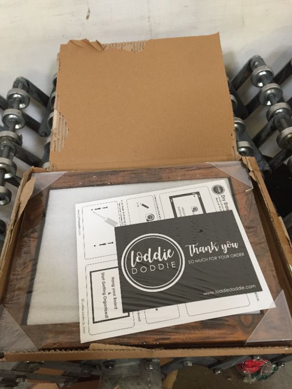 Photo 1 of Loddie Doddie Rustic Wood Premium Surface Magnetic Chalk Board- 11"x14" Perfect for Chalk Markers and Home Decor