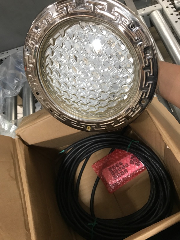 Photo 3 of 12V LED Pool Light 50FT, 10 Inch Color Changing Pool Light Bulb for Inground Pool, Underwater Swimming Pool Spa Light Replacement Compatible with pentair Pool Fixtures