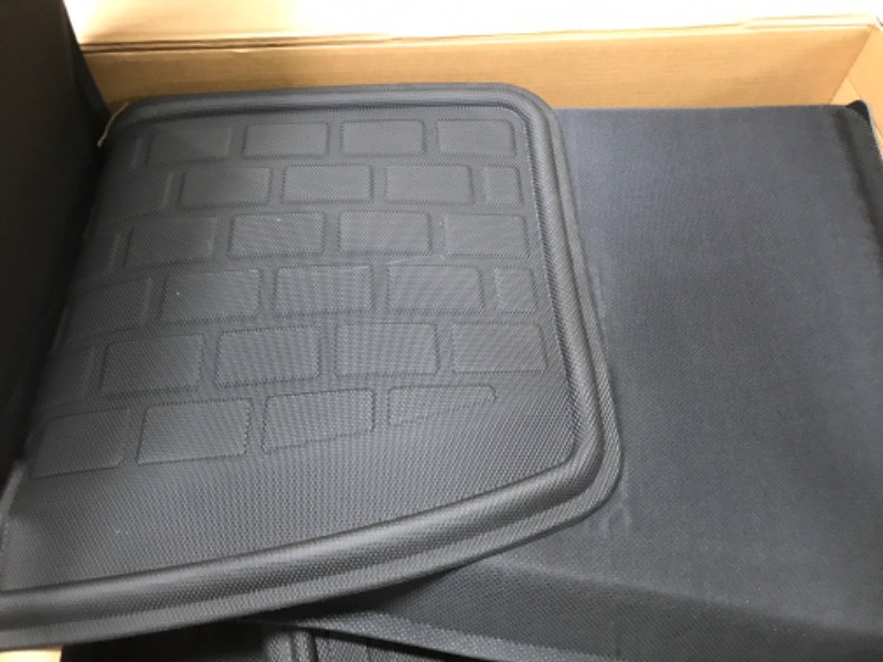 Photo 2 of BASENOR 7PCS Tesla Model S Floor Mats 3D Full Set Liners All-Weather Anti-Slip Waterproof Frunk & Trunk Mat Accessories for 2023 2022 2021 Model S Model S Set Mats