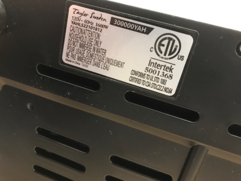 Photo 1 of 10 in 1 Panini Press Sandwich Maker, Taylor Swoden 1600W Electric Indoor Grill with Non-Stick Double Sided Plates, LED Touch Screen, Independent Temperature Control, Opens 180 Degrees, Stainless Steel