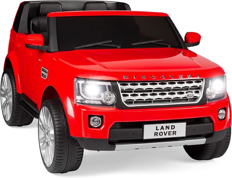 Photo 4 of Best Choice Products 12V 3.7 MPH 2-Seater Licensed Land Rover Ride On Car Toy w/Parent Remote Control, MP3 Player - Red