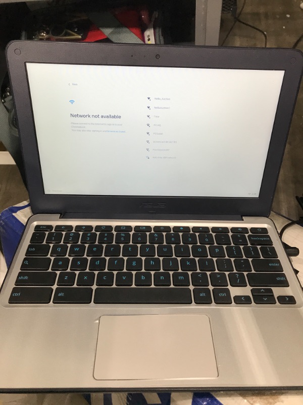 Photo 2 of *Used/Tested* ASUS Chromebook C202SA-YS01 11.6" Ruggedized and Water Resistant Design with 180 Degree Hinge (Intel Celeron 2GB, 16GB eMMC, Dark Blue) (Renewed)