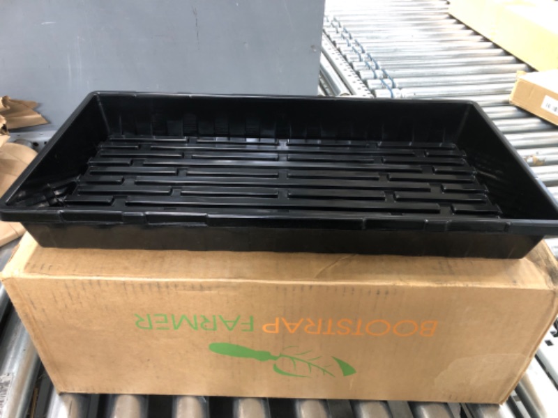 Photo 2 of 1020 Greenhouse Trays (No Holes) - Growing - Plant - Germination - Seed Tray - One Case of 100
