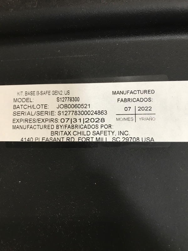 Photo 1 of Britax Gen2 Infant Car Seat Base with SafeCenter Latch Install - Compatible with All Britax Infant Car Seats Bases Car Seat Base - Black