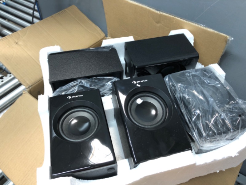 Photo 1 of AUNA Areal 520- 5.1 Surround Sound System - 75 Watts RMS, One-Side Subwoofer, Bluetooth Stereo System, Balanced Sound Concept, Wireless Surround Sound, USB Port, SD Slot, Remote Control, Onyx Black