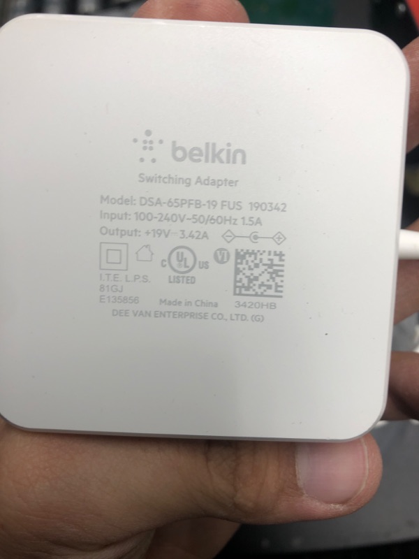 Photo 4 of Belkin SoundForm Elite Hi-Fi Smart Speaker + Wireless Charger (Alexa Voice-Controlled Bluetooth Speaker) Sound Technology by Devialet - Fast Wireless Charging for iPhone, Samsung Galaxy & More (White)