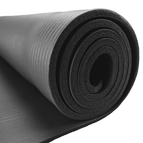 Photo 1 of 3/8-Inch (8mm) Professional Yoga Mat - Black
