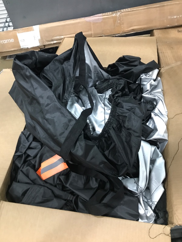 Photo 1 of Car Cover Waterproof All Weather SUV - Coverado Black Car Cover UV Protection with Zipper Door, Cotton Backing Snowproof Hail Protection Windproof, Universal Fit for SUV (206"-215") Black YXXL: Fit 206-215 inches SUV