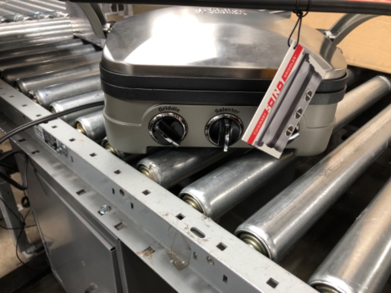 Photo 1 of Panini Press by Cuisinart, Stainless Steel Griddler, Sandwich Maker & More, 5-IN-1, GR-4NP1 and CPT-160 Metal Classic 2-Slice Toaster, Brushed Stainless Gridder Brushed Stainless Steel Griddler + Toaster, 2-Slice