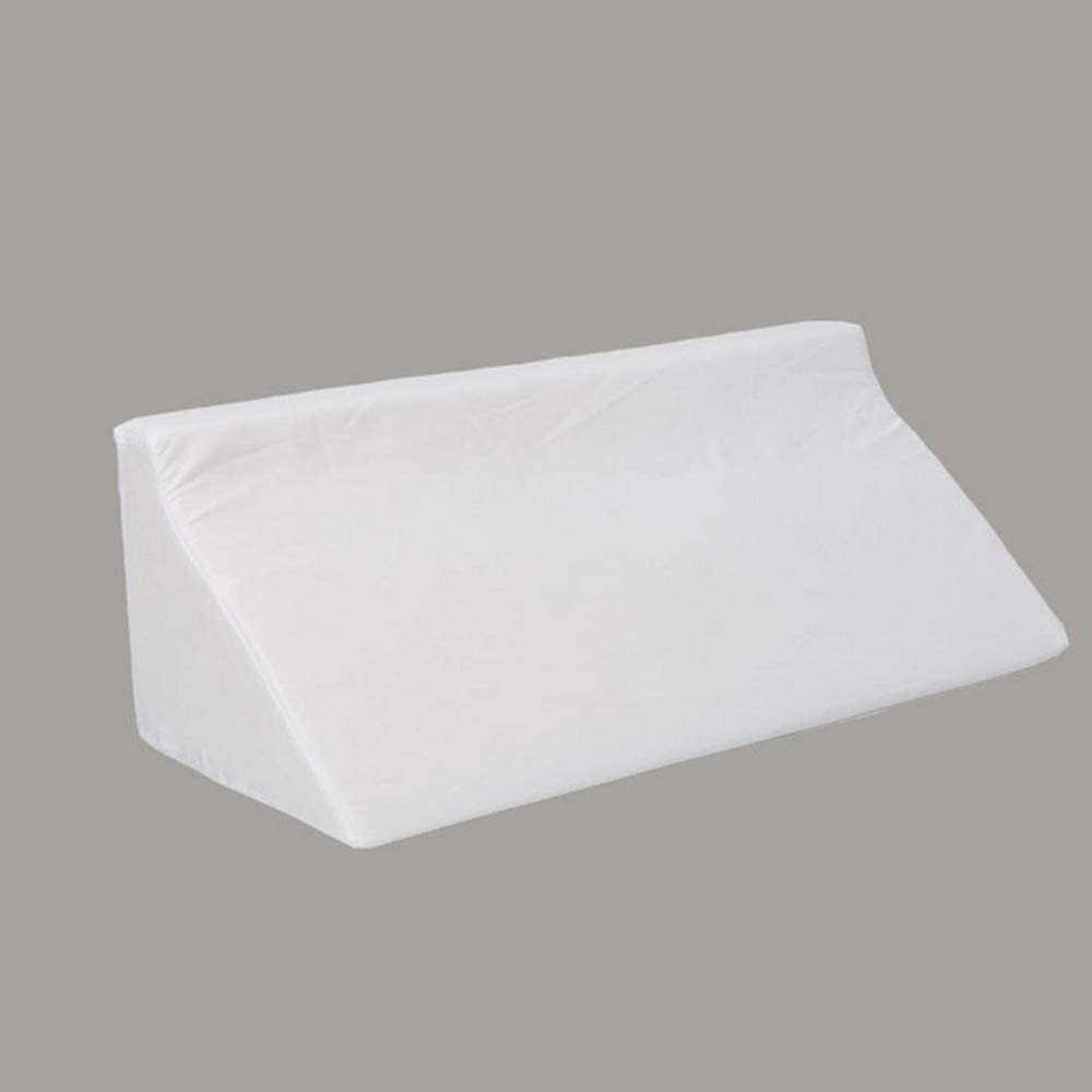 Photo 1 of Wedge Pillow Body Positioning Pain Relief Back Support Aid Firm Foam Bed Wedge Pillow Cushion Leg Elevation Pillow Washable Cover (White)