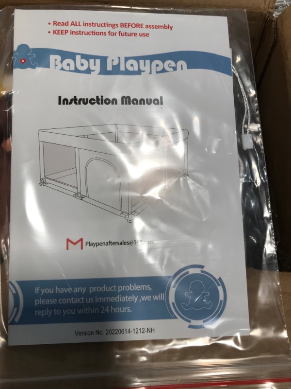 Photo 2 of Baby Playpen, 47x47inch Playpen, Playpen for Babies and Toddlers, Play Pen for Kids, Play Pens for Babies and Toddlers for Apartment, Baby Play Yards light gray